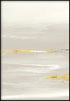 Beige Landscape Middle Real Gold Poster